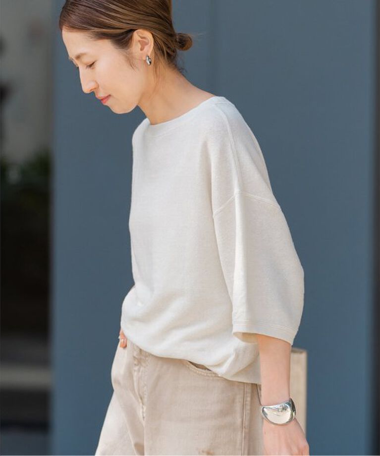 FRAMeWORK「LINEN TERRY LOOSEプルオーバー」|Tシャツ・カットソー|