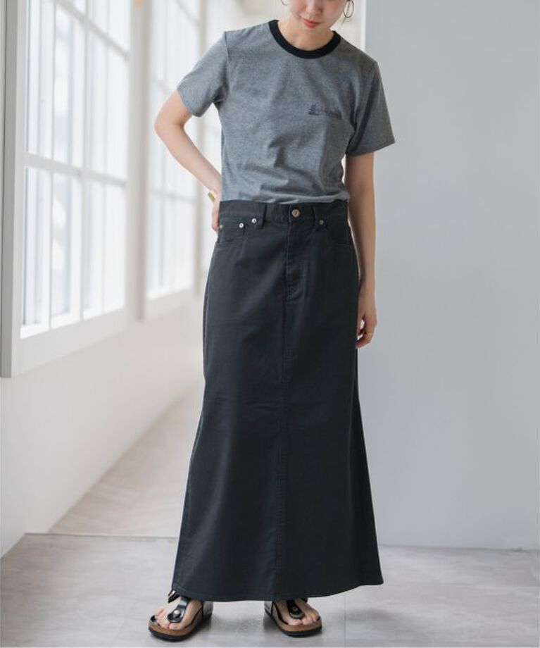 Spick and Span「チノストレッチAラインスカート」|スカート|