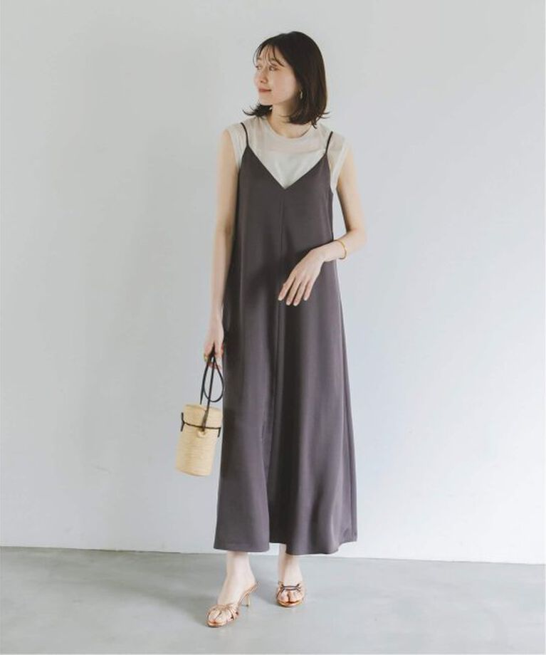 NOBLE「《追加予約2》シアースキニーノースリーブトップス」|Tシャツ・カットソー|