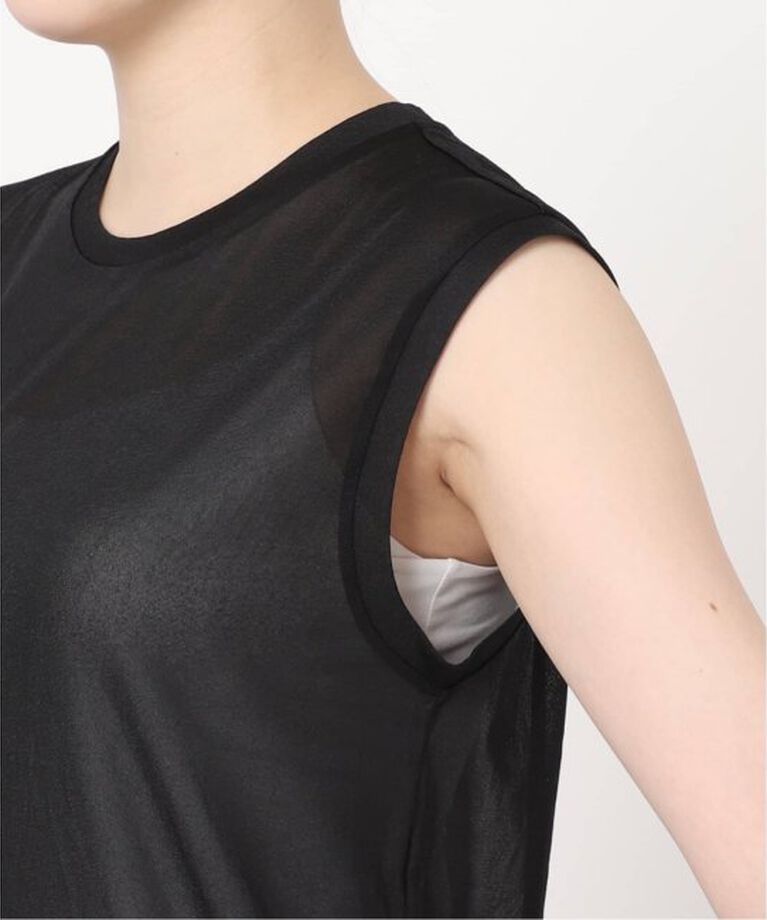 NOBLE「《追加予約2》シアースキニーノースリーブトップス」|Tシャツ・カットソー|