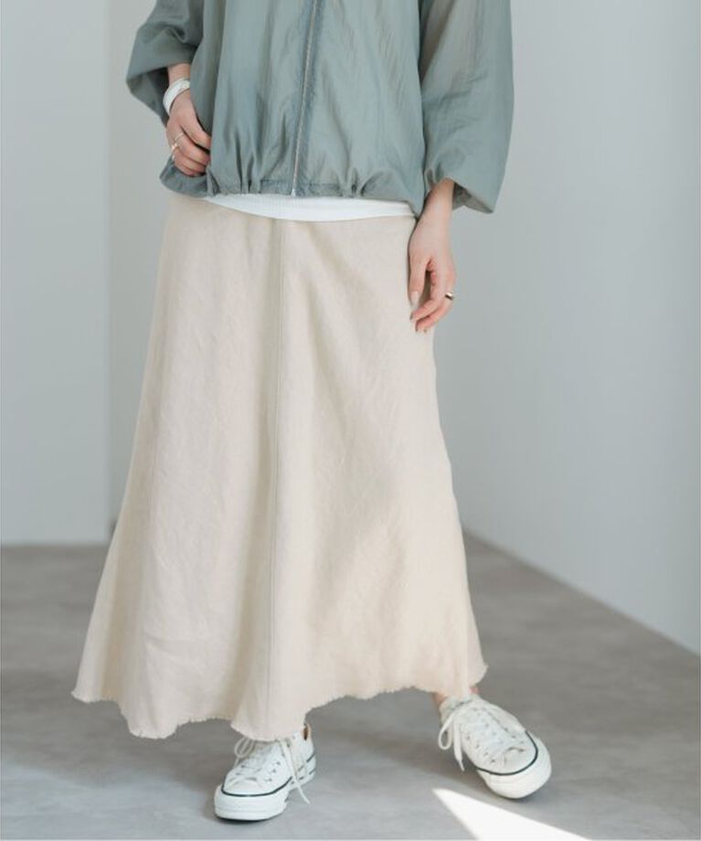 Spick and Span「リネンフレアスカート」|スカート|