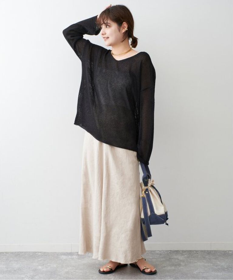 Spick and Span「リネンフレアスカート」|スカート|