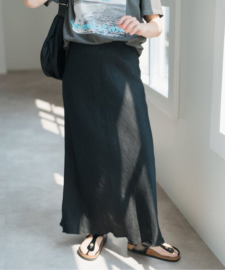 Spick and Span「リネンフレアスカート」|スカート|