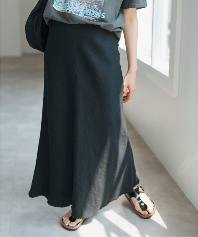 Spick and Span「リネンフレアスカート」|スカート|