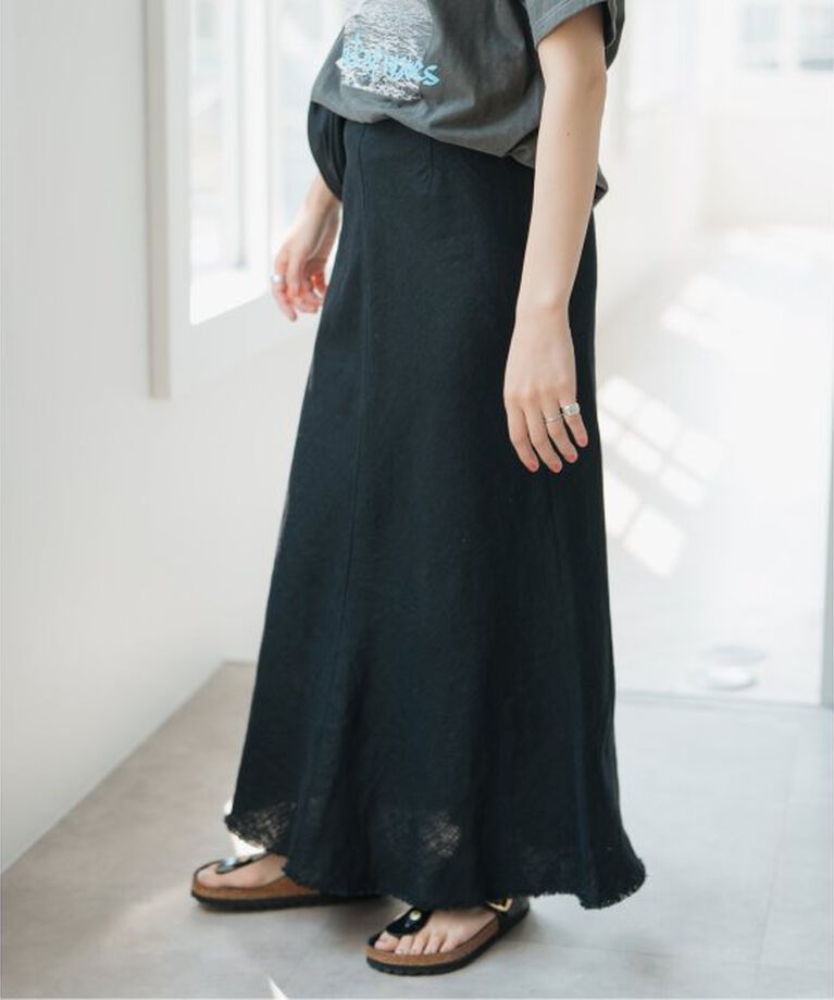 Spick and Span「リネンフレアスカート」|スカート|