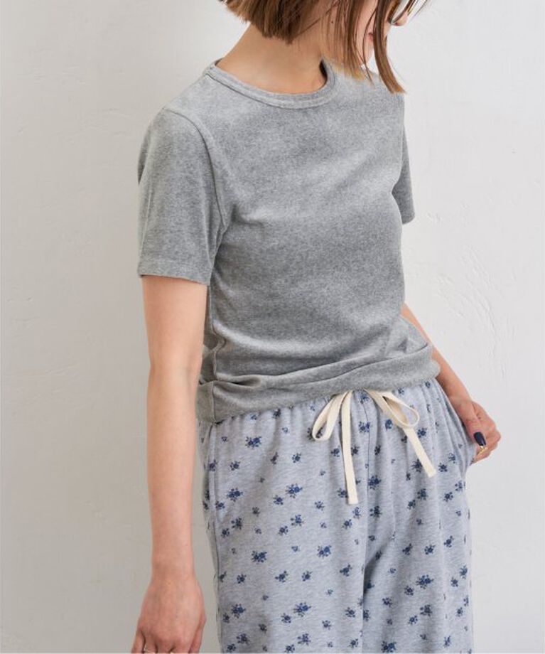 U by SPICK&SPAN「《予約》コットンベロアTEE」|Tシャツ・カットソー|グレーB
