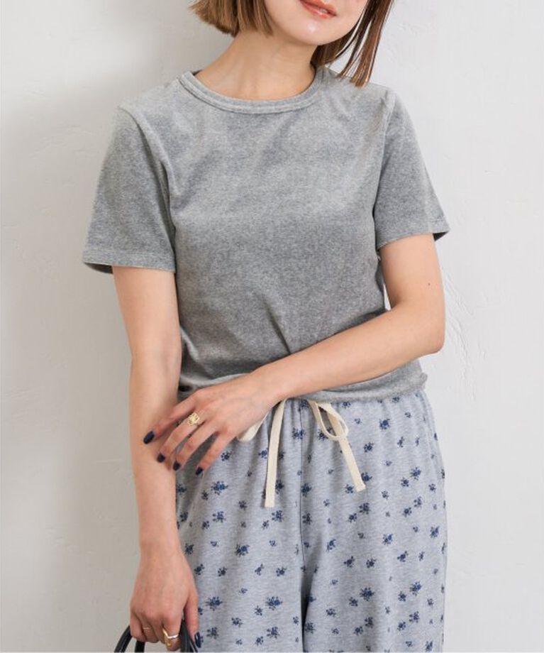U by SPICK&SPAN「《予約》コットンベロアTEE」|Tシャツ・カットソー|