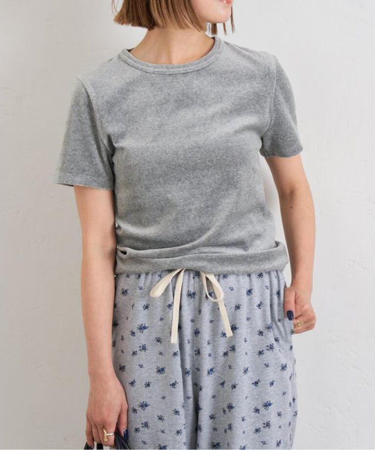 U by SPICK&SPAN「《予約》コットンベロアTEE」|Tシャツ・カットソー|