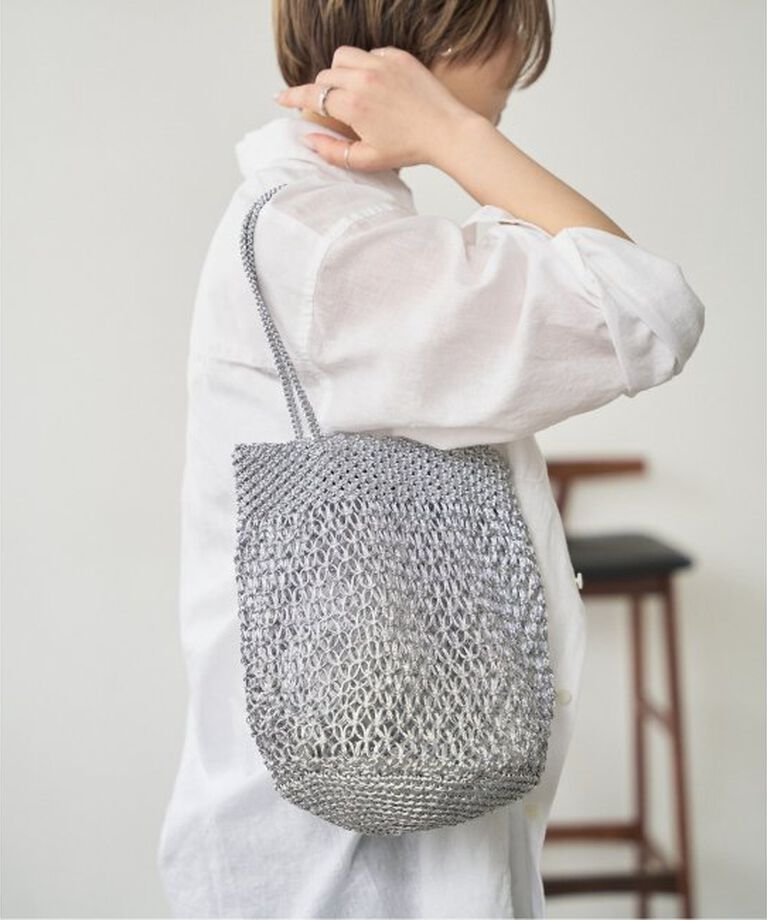  「《追加》BAGMATI/バグマティ METALICバッグ」|ハンドバッグ|シルバー