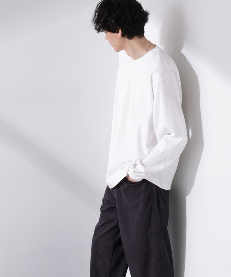 nano･universe「アンチスメル BIG クルーネックTシャツ 長袖」|Tシャツ・カットソー|