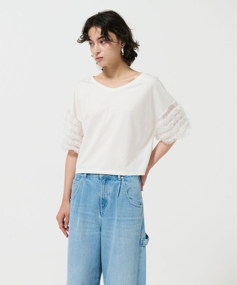 Diagram「チュールフリルスリーブトップ」|Tシャツ・カットソー|