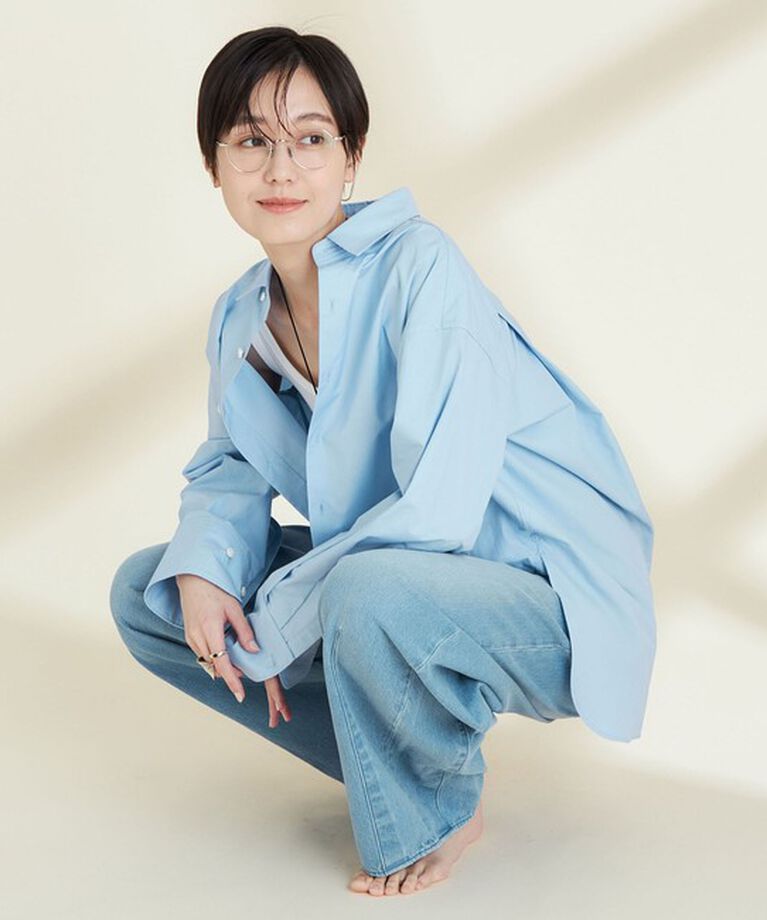 Rie Miller「ハイウエストバギーデニム」|デニム|