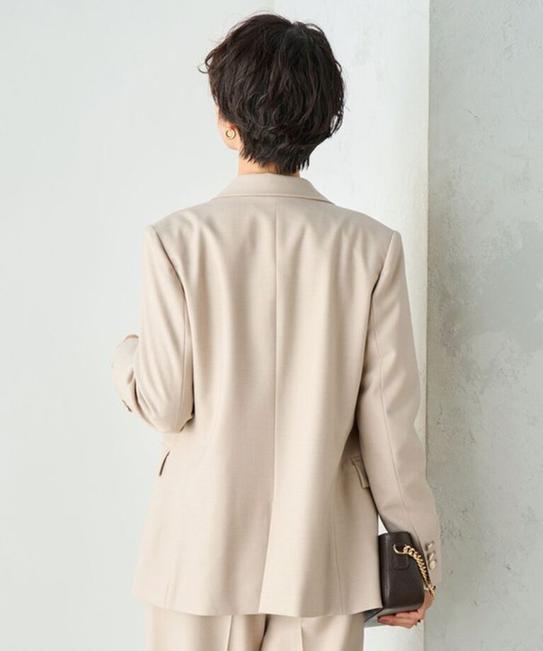 NOLLEY'S sophi「◇【WEB限定サイズあり】《セットアップ対応》ウール混ウォッシャブルダブルジャケット」|テーラードジャケット|