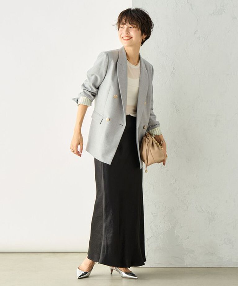 NOLLEY'S sophi「◇【WEB限定サイズあり】《セットアップ対応》ウール混ウォッシャブルダブルジャケット」|テーラードジャケット|