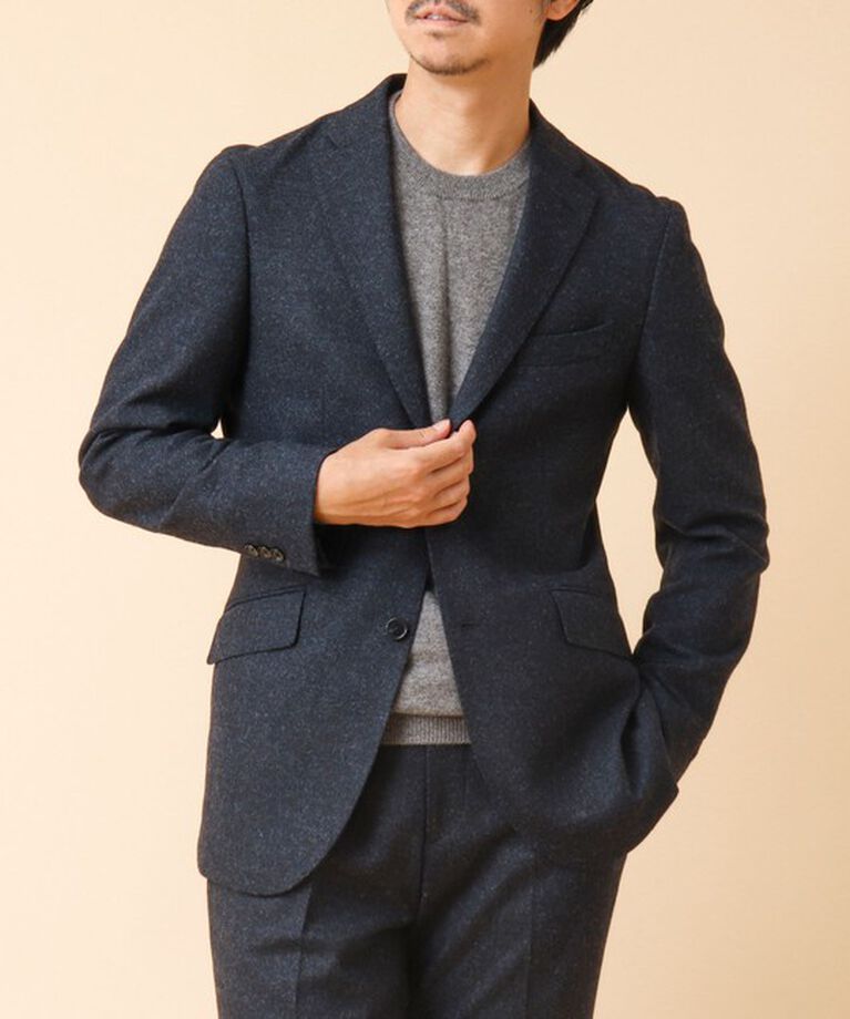 NOLLEY'S goodman「《セットアップ/ビジカジ対応》JAPAN TWEED JK ツイードジャケット 24AW」|テーラードジャケット|インディゴブルー