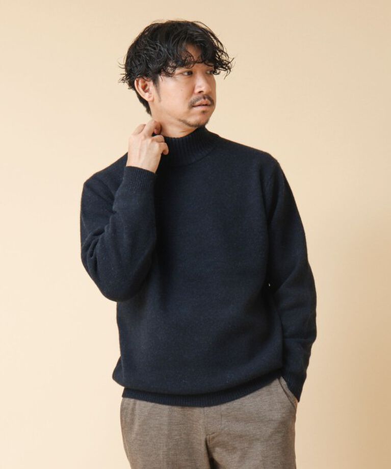 NOLLEY'S goodman「カシミヤ混 MUSIC ハイネックプルオーバーニット 24AW」|ニット・セーター|