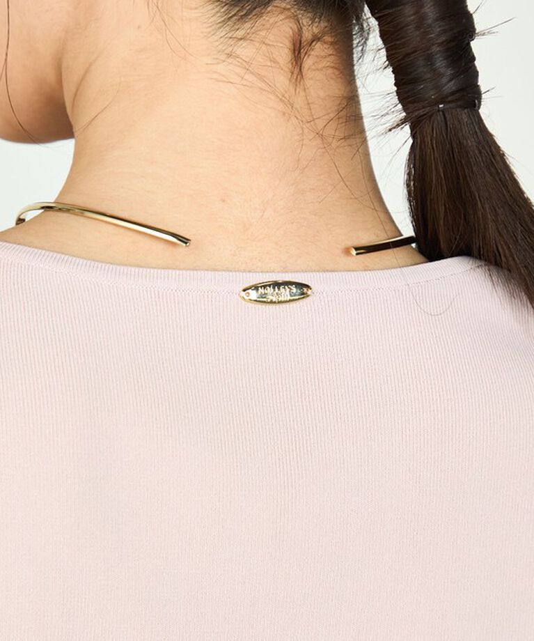 NOLLEY'S sophi「《手洗い可能》カシュクール風5分袖プルオーバーニット」|ニット・セーター|