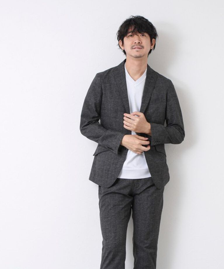 NOLLEY'S goodman「《ビジカジ対応》セミシルケットスムース ボーダー Vネック ドレスTシャツ 25SS」|Tシャツ・カットソー|