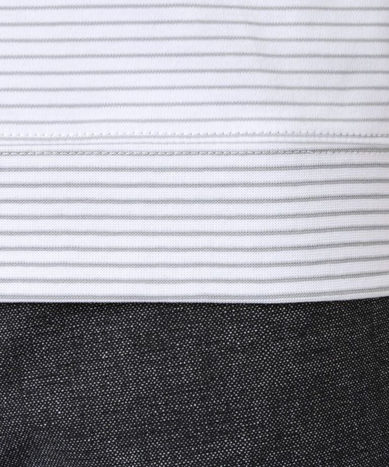 NOLLEY'S goodman「《ビジカジ対応》セミシルケットスムース ボーダー Vネック ドレスTシャツ 25SS」|Tシャツ・カットソー|