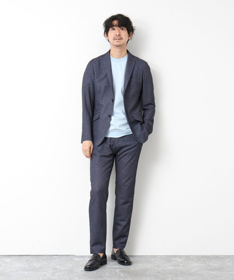 NOLLEY'S goodman「《セットアップ/ビジカジ対応》ドットサッカーストレッチパンツ 25SS」|チノ|
