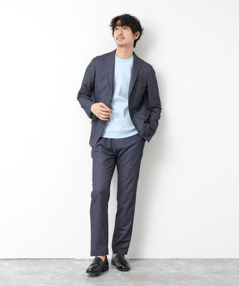 NOLLEY'S goodman「《セットアップ/ビジカジ対応》ドットサッカーストレッチパンツ 25SS」|チノ|