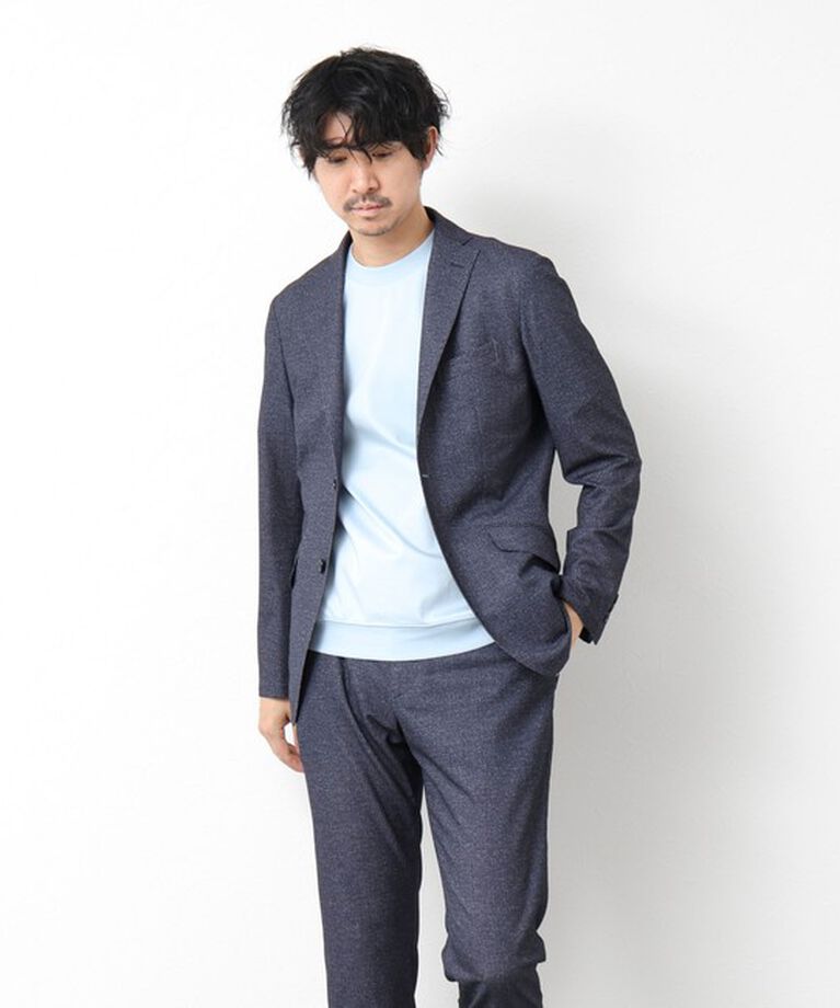 NOLLEY'S goodman「《セットアップ/ビジカジ対応》ドットサッカーストレッチパンツ 25SS」|チノ|