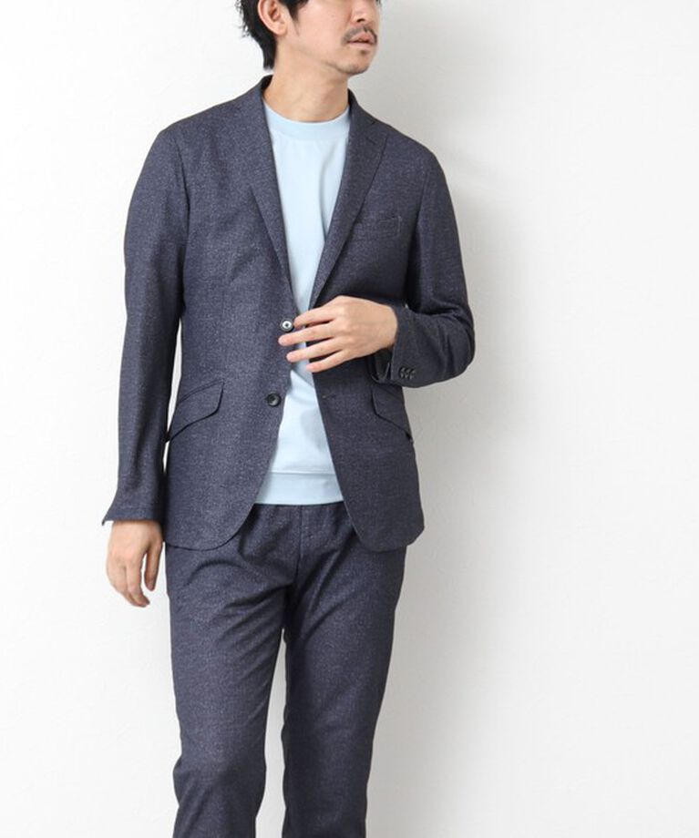NOLLEY'S goodman「《セットアップ/ビジカジ対応》ドットサッカーストレッチパンツ 25SS」|チノ|