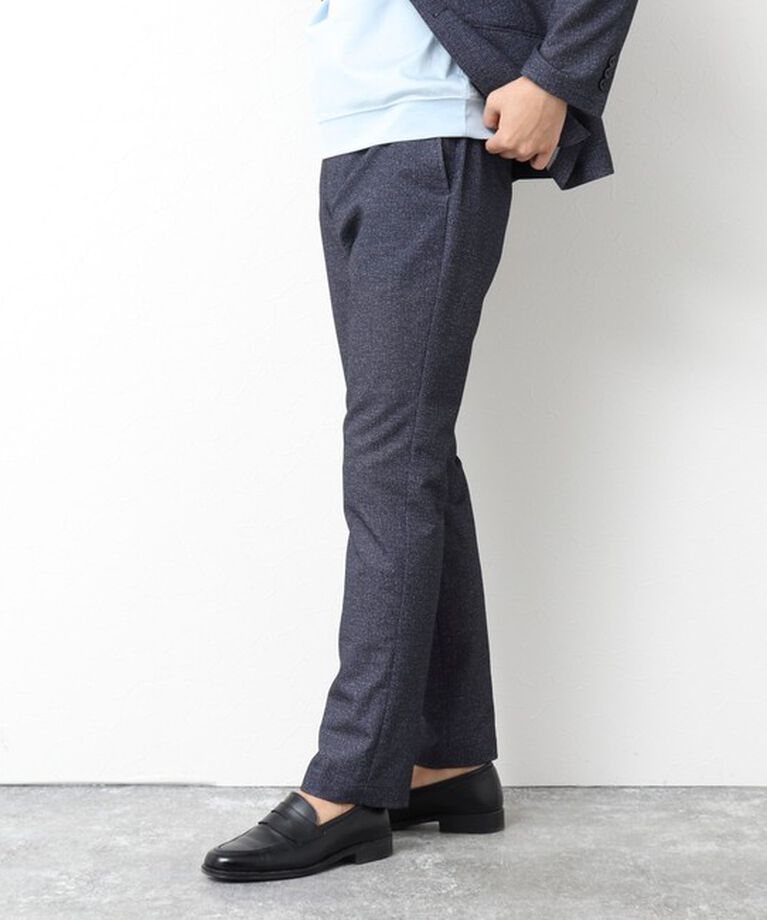 NOLLEY'S goodman「《セットアップ/ビジカジ対応》ドットサッカーストレッチパンツ 25SS」|チノ|
