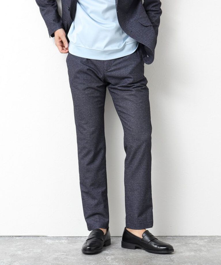 NOLLEY'S goodman「《セットアップ/ビジカジ対応》ドットサッカーストレッチパンツ 25SS」|チノ|