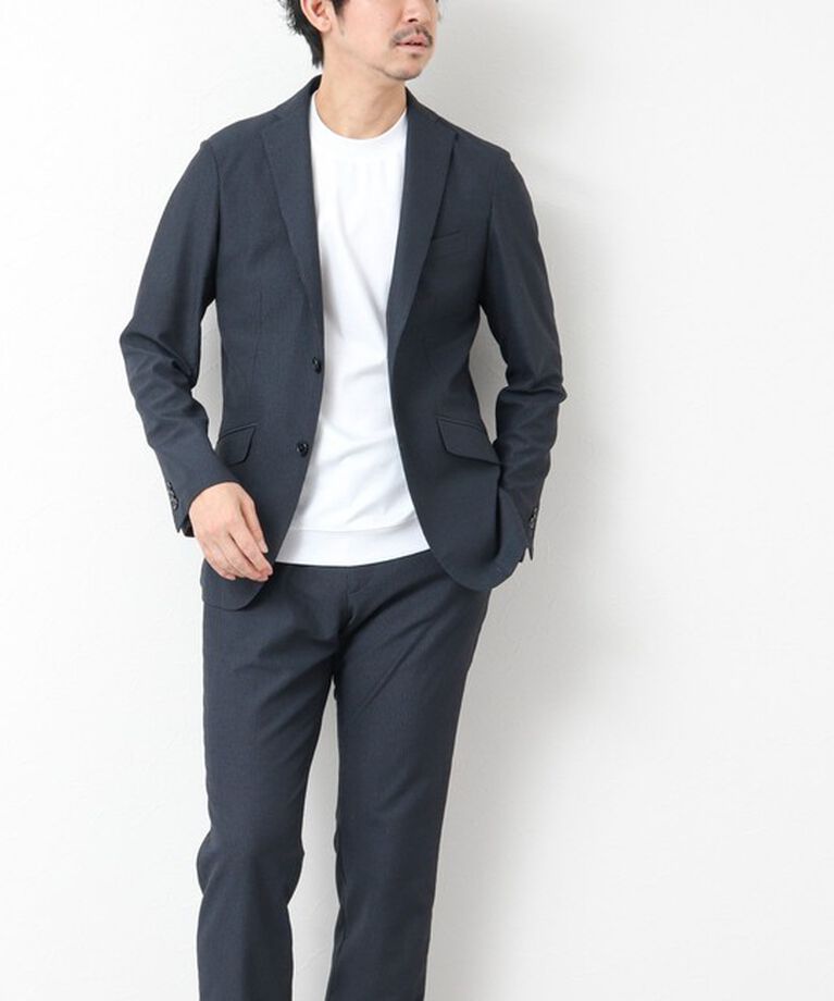 NOLLEY'S goodman「《セットアップ/ビジカジ対応》ドットサッカーストレッチパンツ 25SS」|チノ|