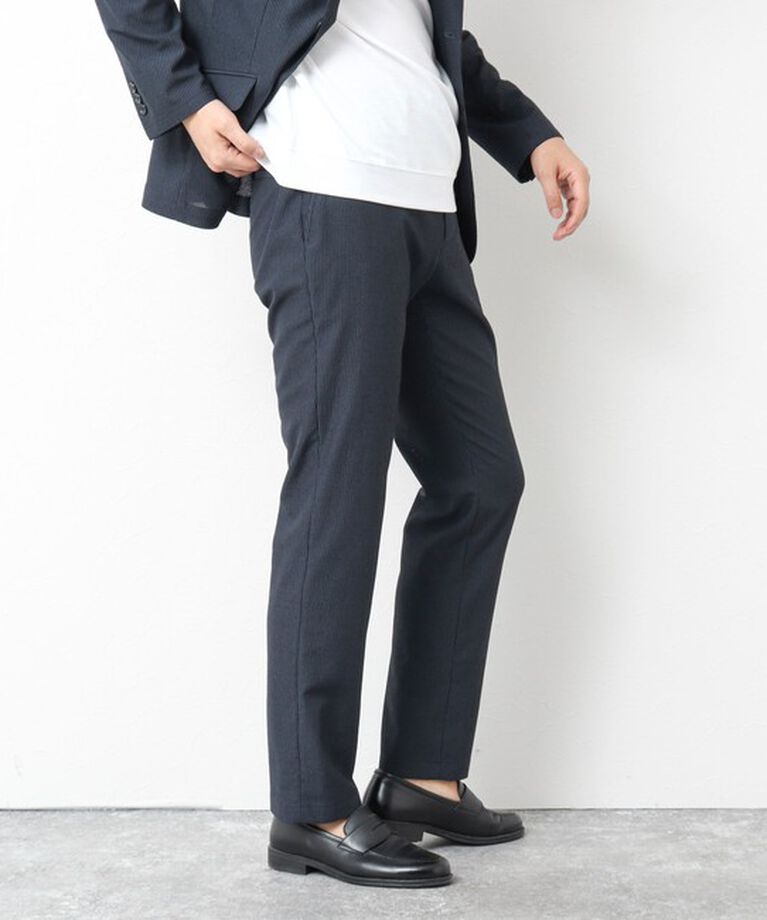 NOLLEY'S goodman「《セットアップ/ビジカジ対応》ドットサッカーストレッチパンツ 25SS」|チノ|