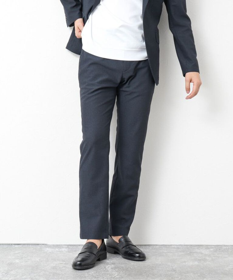 NOLLEY'S goodman「《セットアップ/ビジカジ対応》ドットサッカーストレッチパンツ 25SS」|チノ|