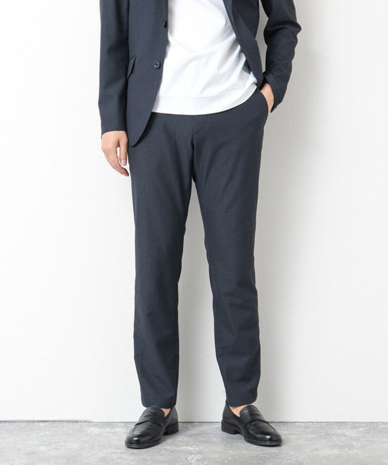 NOLLEY'S goodman「《セットアップ/ビジカジ対応》ドットサッカーストレッチパンツ 25SS」|チノ|