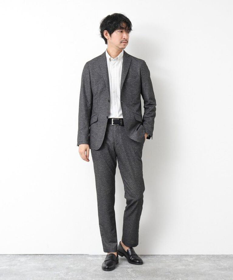 NOLLEY'S goodman「《セットアップ/ビジカジ対応》ドットサッカーストレッチパンツ 25SS」|チノ|
