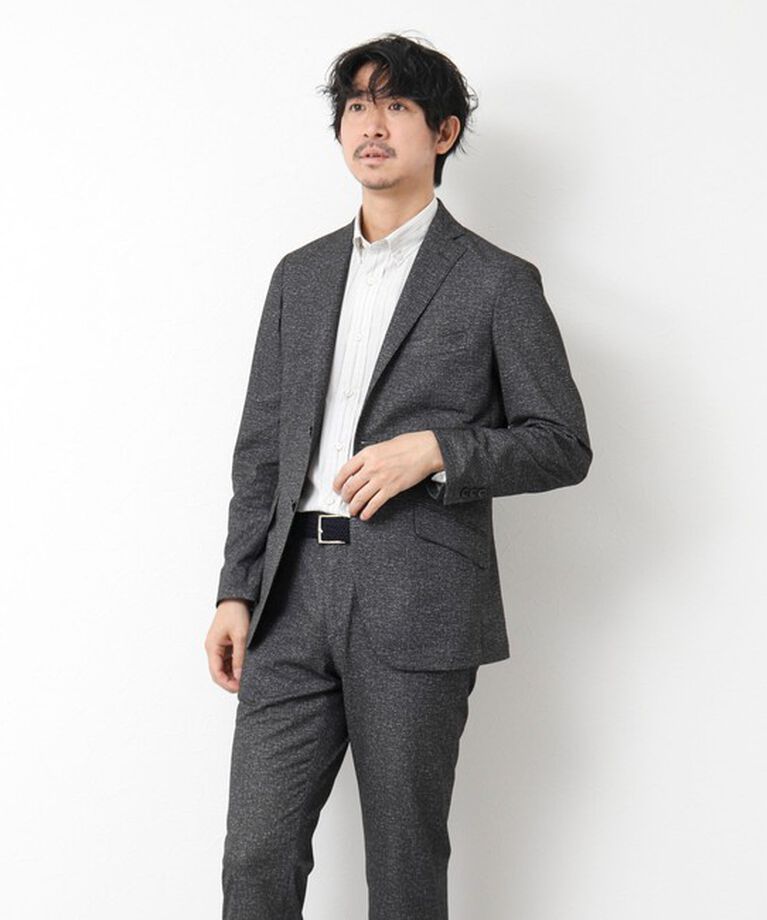 NOLLEY'S goodman「《セットアップ/ビジカジ対応》ドットサッカーストレッチパンツ 25SS」|チノ|