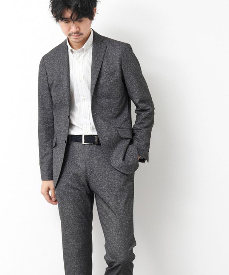 NOLLEY'S goodman「《セットアップ/ビジカジ対応》ドットサッカーストレッチパンツ 25SS」|チノ|