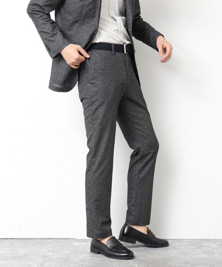 NOLLEY'S goodman「《セットアップ/ビジカジ対応》ドットサッカーストレッチパンツ 25SS」|チノ|
