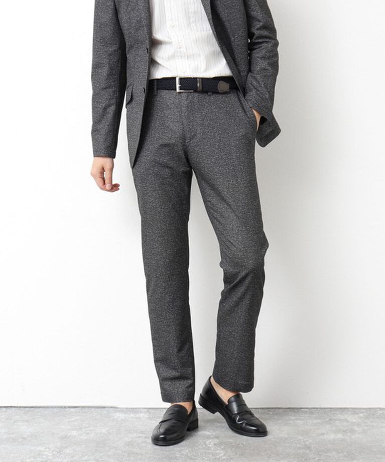 NOLLEY'S goodman「《セットアップ/ビジカジ対応》ドットサッカーストレッチパンツ 25SS」|チノ|