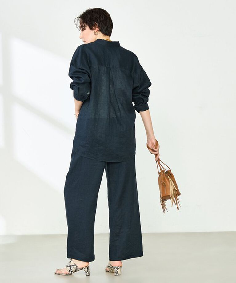 NOLLEY'S「【WEB STAFF恵☆別注カラーあり】《セットアップ対応》リネンセミワイドパンツ」|その他|