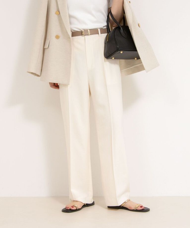 NOLLEY'S「【PR林☆別注カラーあり】ウォッシャブルツイルストレッチ愛されワイドパンツ」|その他|キナリ