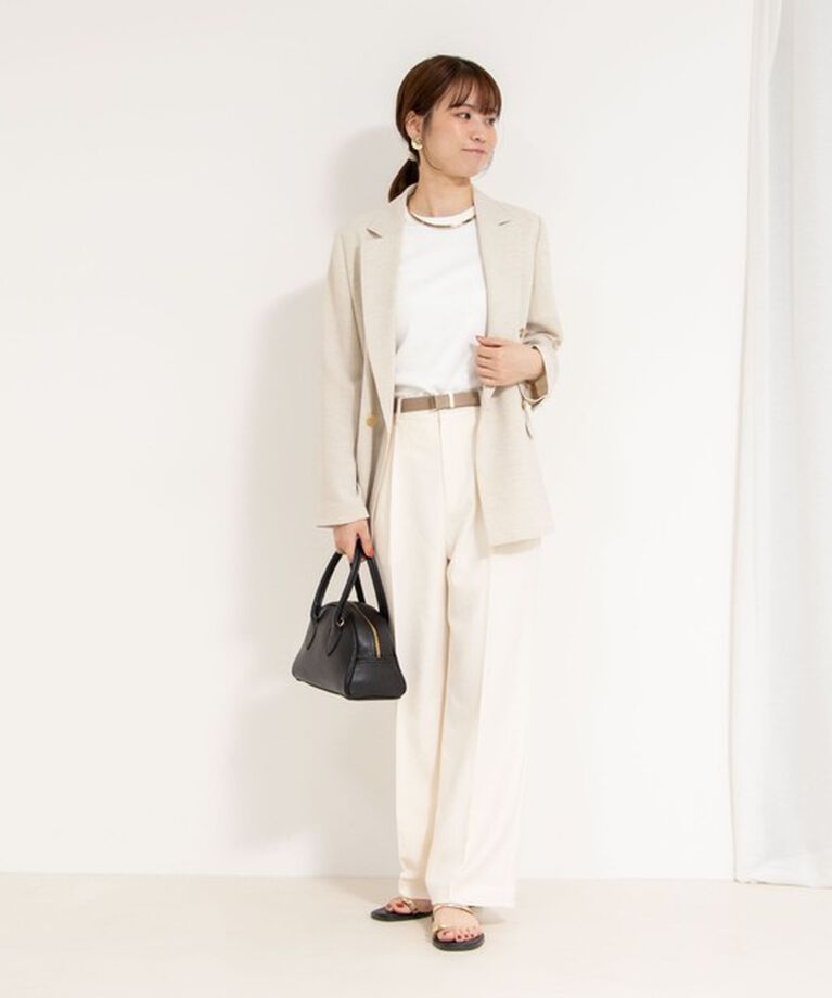 NOLLEY'S「【PR林☆別注カラーあり】ウォッシャブルツイルストレッチ愛されワイドパンツ」|その他|