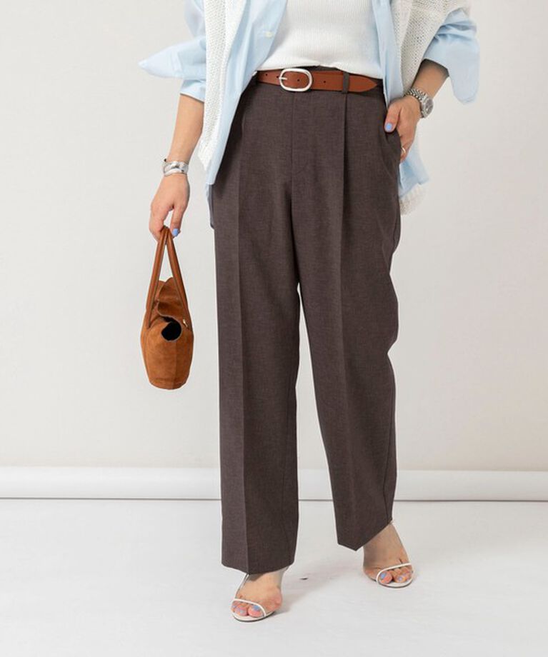 NOLLEY'S「【PR林☆別注カラーあり】ウォッシャブルツイルストレッチ愛されワイドパンツ」|その他|