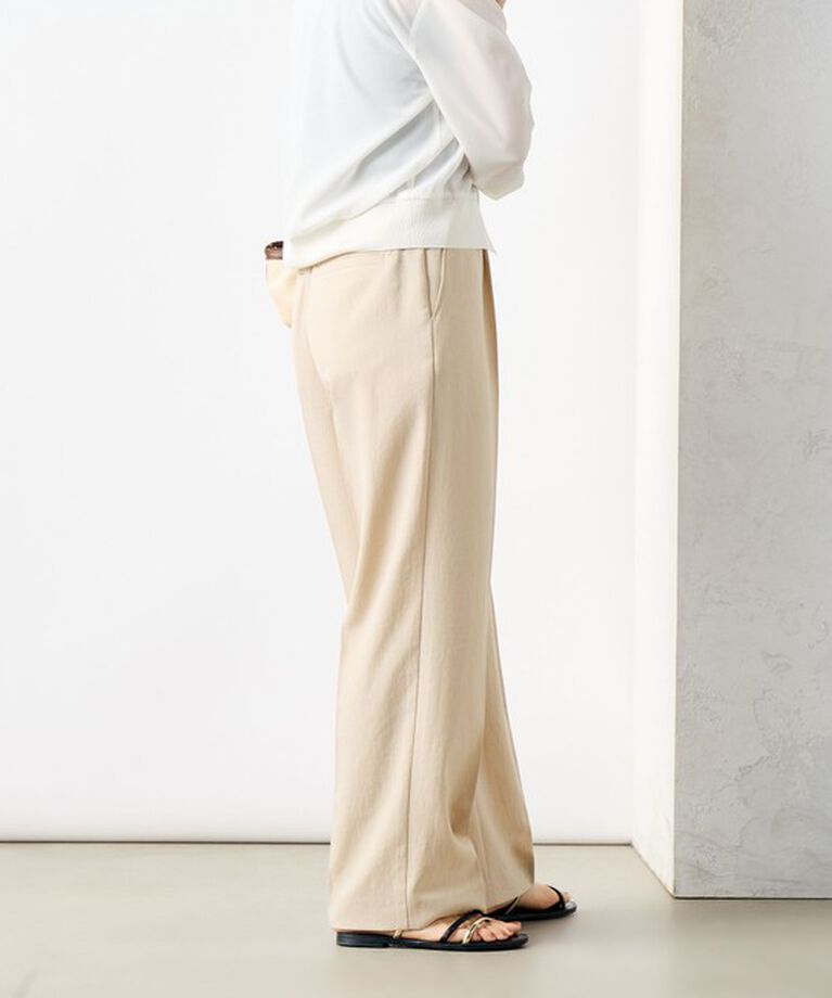 NOLLEY'S「【PR林☆別注カラーあり】ウォッシャブルツイルストレッチ愛されワイドパンツ」|その他|