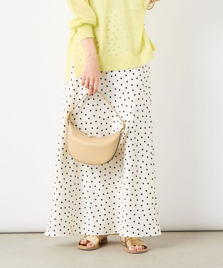 NOLLEY'S sophi「ウォッシャブルドットサテンナロースカート」|スカート|