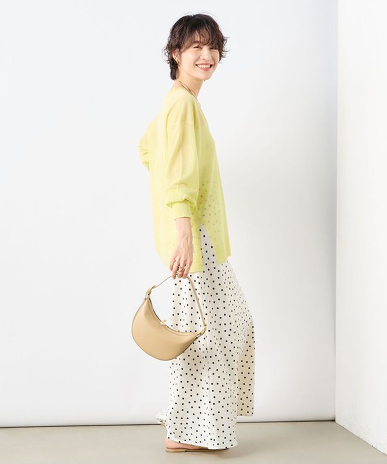 NOLLEY'S sophi「ウォッシャブルドットサテンナロースカート」|スカート|