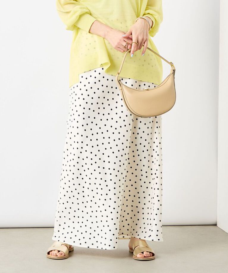NOLLEY'S sophi「ウォッシャブルドットサテンナロースカート」|スカート|