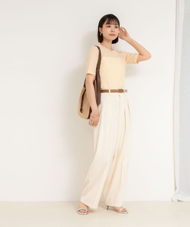 NOLLEY'S sophi「ウォッシャブル強撚ツイルワイドパンツ」|その他|