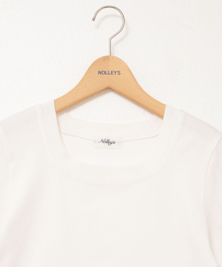 NOLLEY'S「◇【WEB限定】コンパクトベアテレコスクエア5分袖プルオーバーカットソー」|Tシャツ・カットソー|