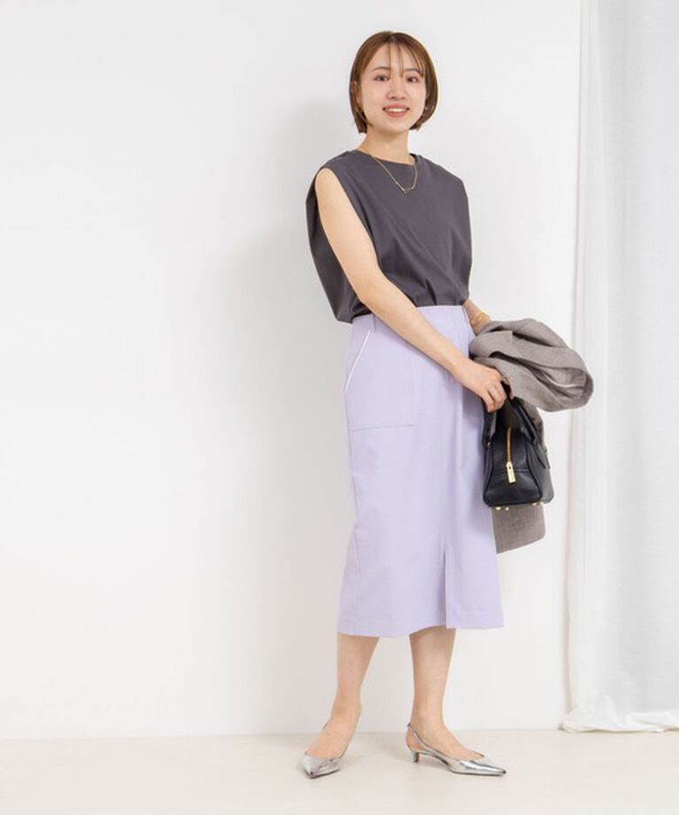 NOLLEY'S「ウォッシャブル高機能ドライオックスポケ付きタイトスカート」|タイト|