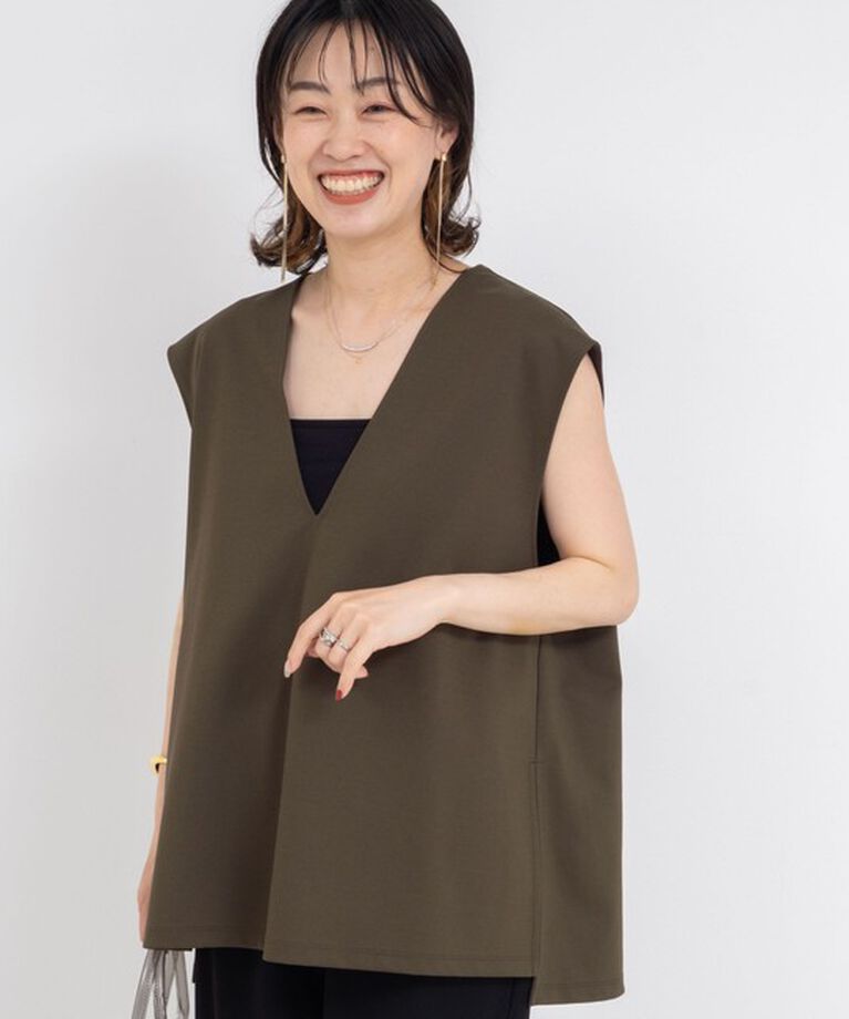 NOLLEY'S「【WEB STAFF高久☆別注カラーあり】COOL TOUCH 深Vネックプルオーバーカットソー」|ベスト・ジレ|